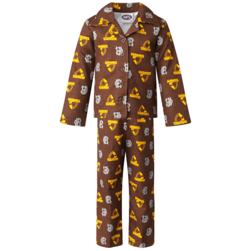 Hawthorn Hawks Toddlers Flannelette PJ Set