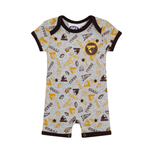 Hawthorn Hawks Babies Short Bodysuit