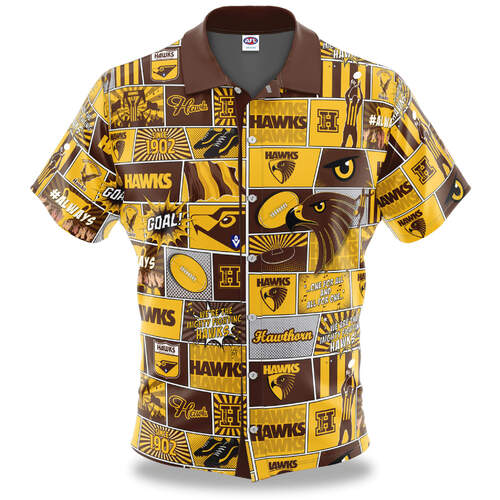 Hawthorn Hawks Pop Art Button Up Shirt