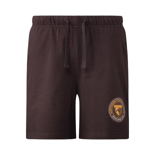 Hawthorn Hawks Youths Cotton Logo Shorts