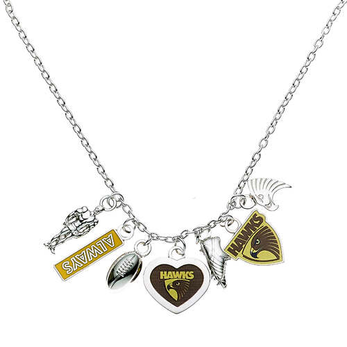 Hawthorn Hawks Charm Pendant Necklace