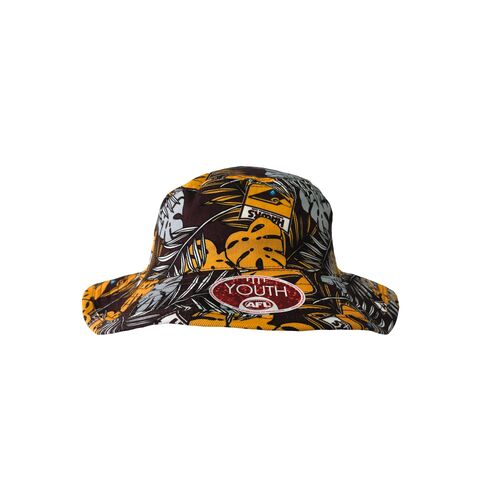 Hawthorn Hawks Youths Tropical Reversible Bucket Hat