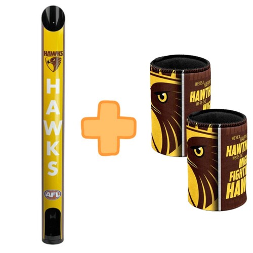 Hawthorn Hawks Stubby Holder Dispenser Bonus Pack
