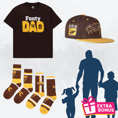 Hawthorn Hawks Dad Shirt/Socks/Cap Pack