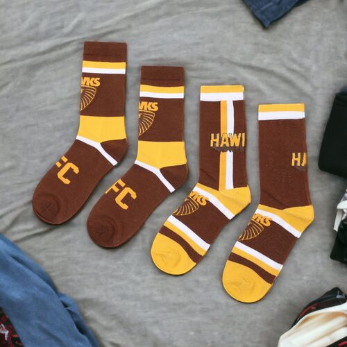 Hawthorn Hawks 2-Pack Mens Club Socks