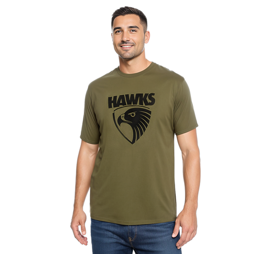 Hawthorn Hawks Olive Logo Adults Tee
