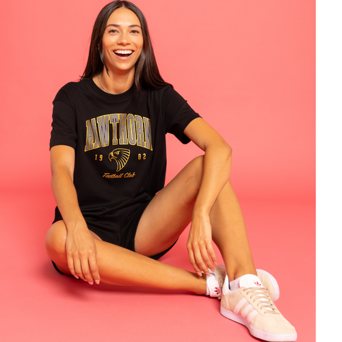 Hawthorn Hawks Womens Printed Pop Tee
