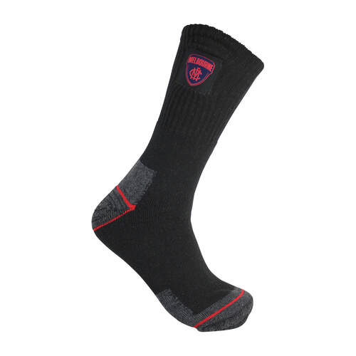 Melbourne Demons Mens Work Socks Pack of 2