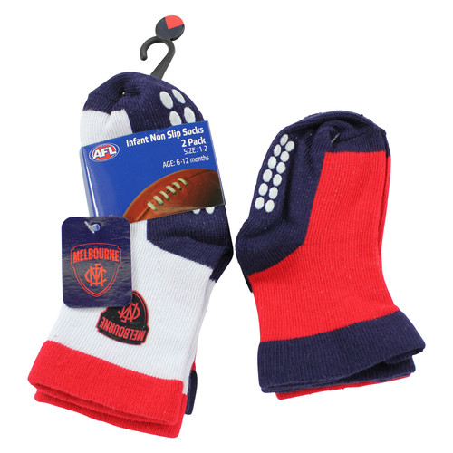 Melbourne Demons Baby Socks 2 Pack