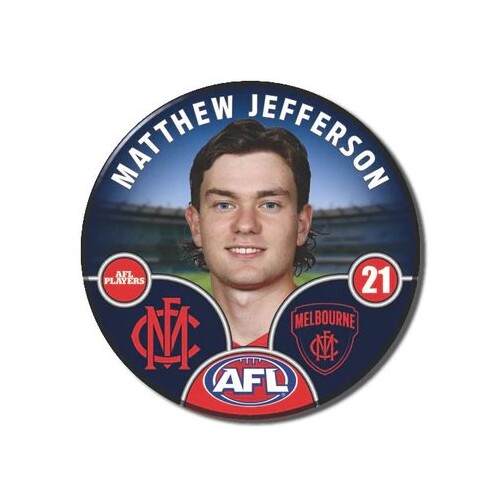 Melbourne Demons 2025 Player Pin Badge - JEFFERSON