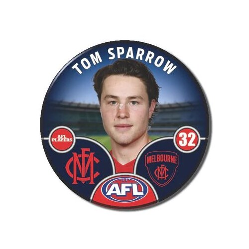 Melbourne Demons 2025 Player Pin Badge - SPARROW