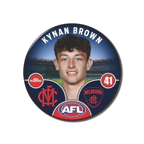 Melbourne Demons 2025 Player Pin Badge - BROWN