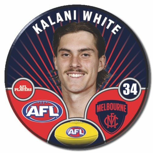 Melbourne Demons 2026 Player Pin Badge - WHITE 