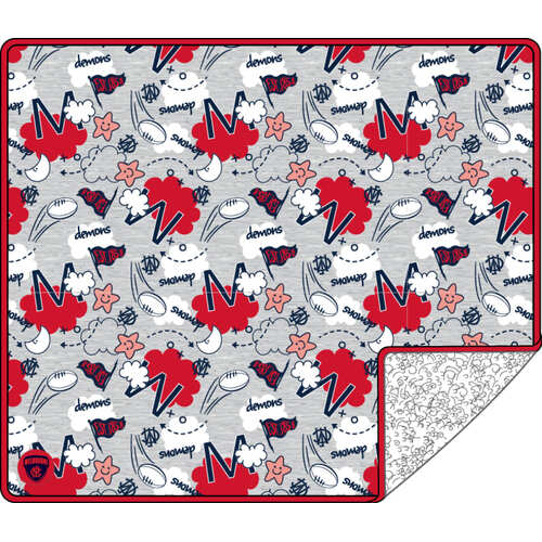 Melbourne Demons Baby Cloud Blanket