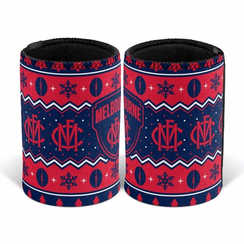 Melbourne Demons Christmas Stubby Holder