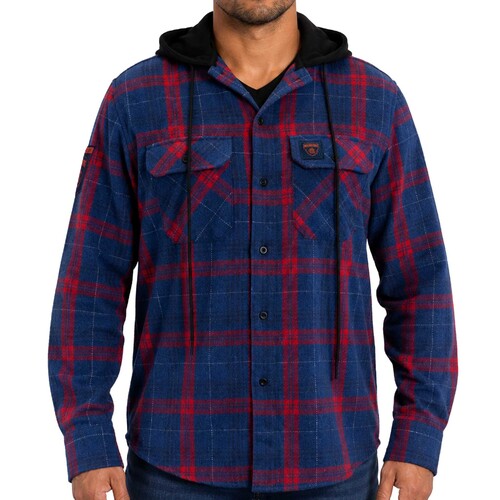 Melbourne Demons Highland Hooded Flannel Shirt 