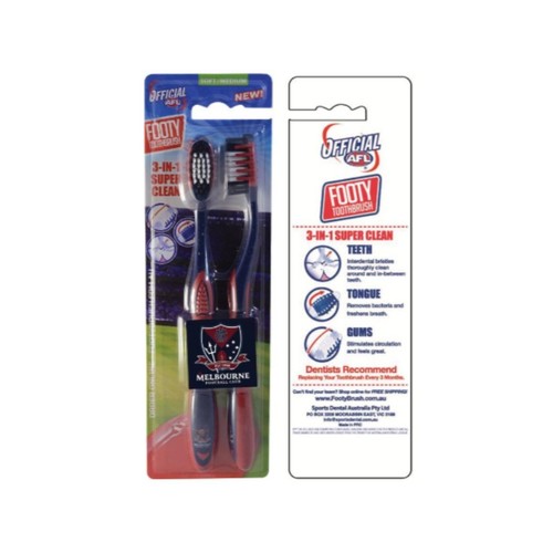 Melbourne Demons Toothbrush Twin Pack
