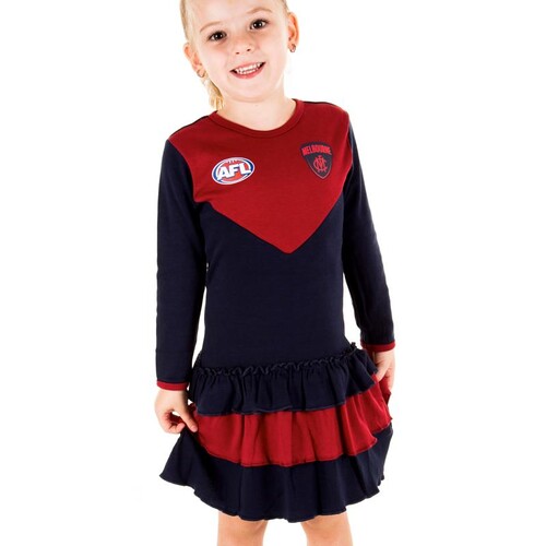 Melbourne Demons Girls Footysuit Dress