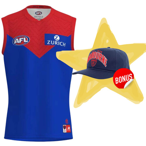 Melbourne Demons New Balance Adults Away Guernsey + Free Cap