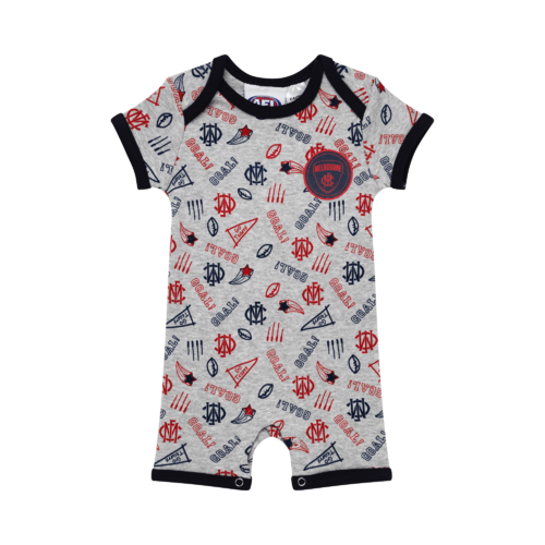 Melbourne Demons Babies Short Bodysuit