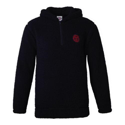 Melbourne Demons Mens Sherpa Fleece Hood