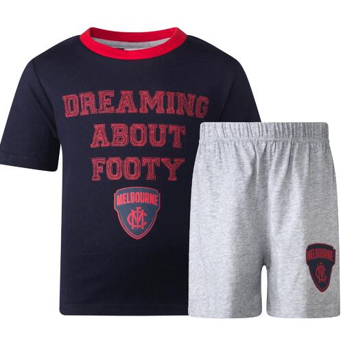 Melbourne Demons Toddlers Short Pyjamas Set