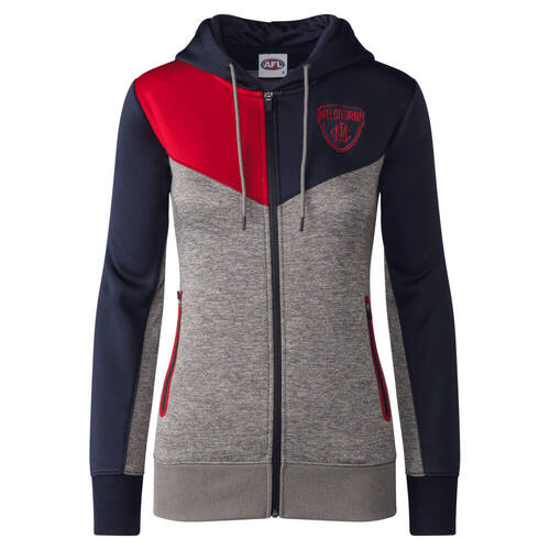 Melbourne Demons Womens Premium Zipped Hood