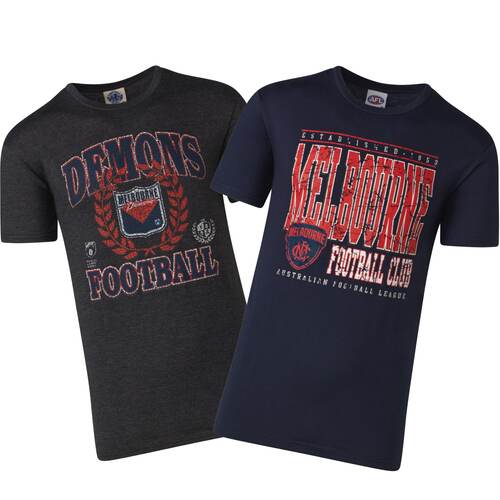 Melbourne Demons Mens Duo Pack T-Shirts