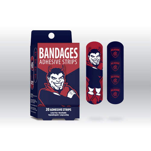 Melbourne Demons Mascot Adhesive Bandages
