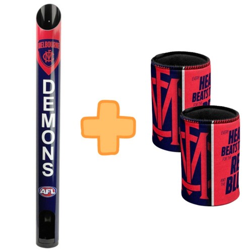 Melbourne Demons Stubby Holder Dispenser Bonus Pack