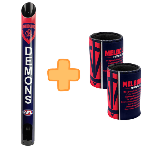 Melbourne Demons Stubby Holder Dispenser Bonus Pack