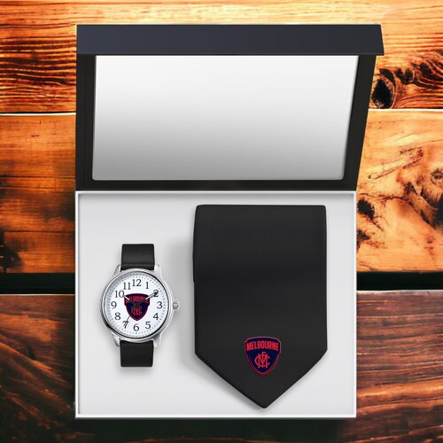 Melbourne Demons Watch and Tie Gift Set