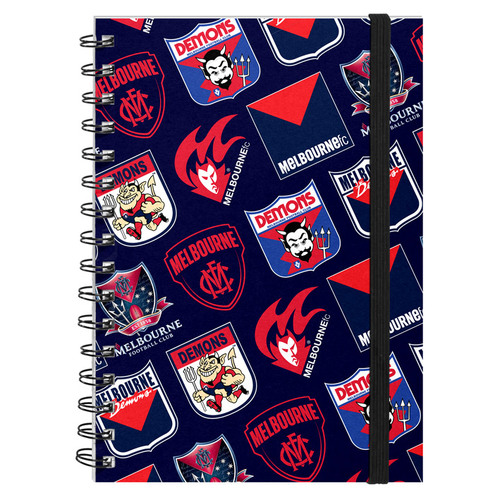Melbourne Demons Retro Hard Cover Notebook