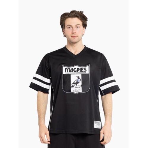 Collingwood Magpies Mitchell & Ness Oversized Mesh Tee 