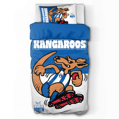 North Melbourne Kangaroos Single Doona Cover