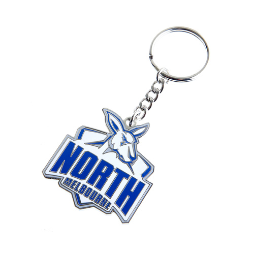 North Melbourne Kangaroos Logo Metal Keyring