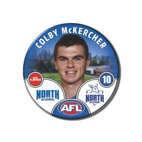 North Melbourne Kangaroos 2025 Player Pin Badge - MCKERCHER