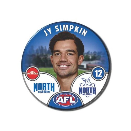 North Melbourne Kangaroos 2025 Player Pin Badge - SIMPKIN