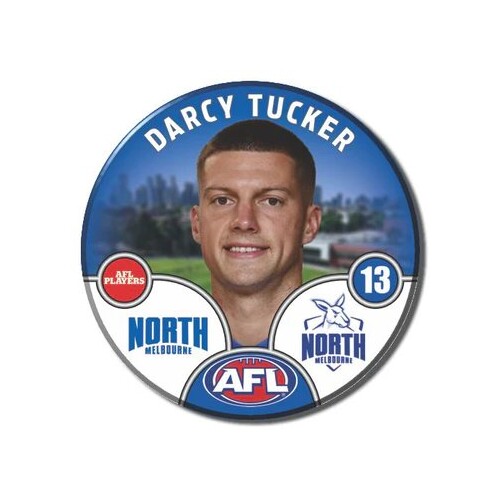 North Melbourne Kangaroos 2025 Player Pin Badge - TUCKER