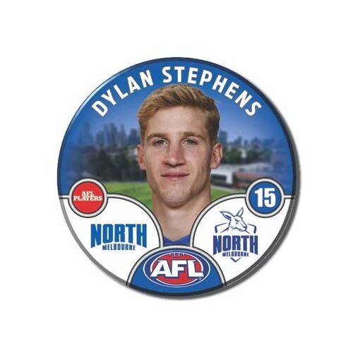 North Melbourne Kangaroos 2025 Player Pin Badge - STEPHENS 