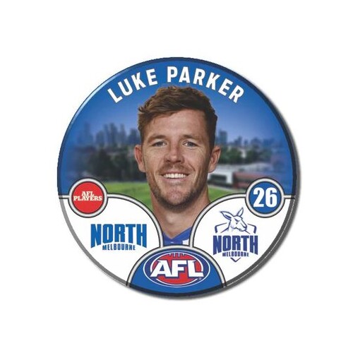 North Melbourne Kangaroos 2025 Player Pin Badge - PARKER