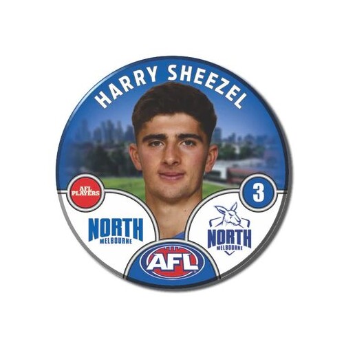 North Melbourne Kangaroos 2025 Player Pin Badge - SHEEZEL