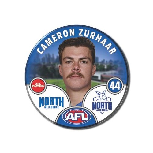 North Melbourne Kangaroos 2025 Player Pin Badge - ZURHAAR