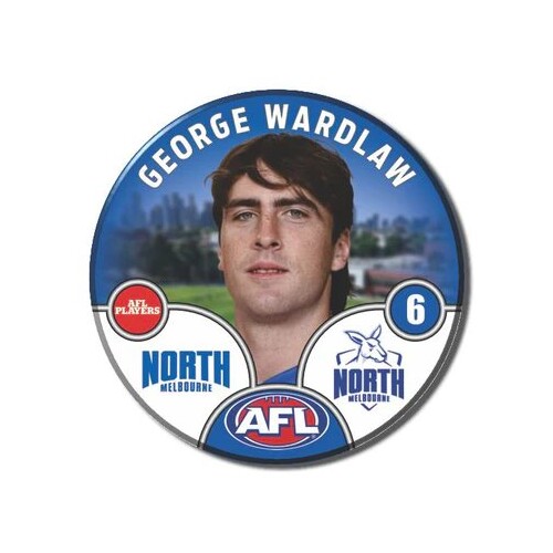 North Melbourne Kangaroos 2025 Player Pin Badge - WARDLAW