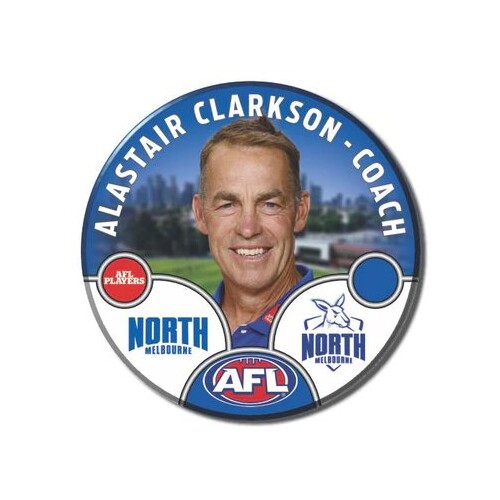 North Melbourne Kangaroos 2025 Coach Pin Badge - CLARKSON