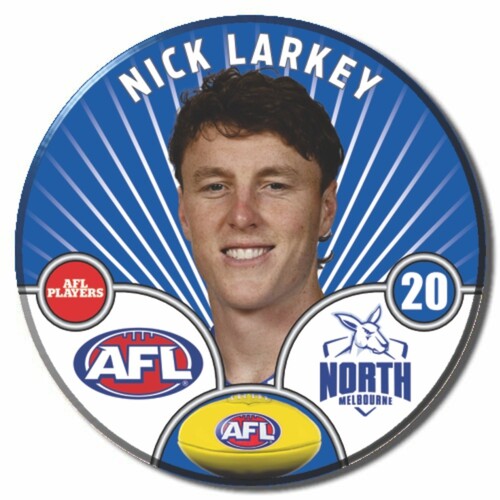 North Melbourne Kangaroos 2026 Player Pin Badge - LARKEY