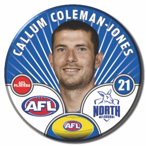 North Melbourne Kangaroos 2026 Player Pin Badge - COLEMAN-JONES