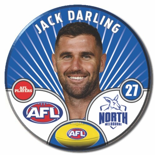 North Melbourne Kangaroos 2026 Player Pin Badge - DARLING