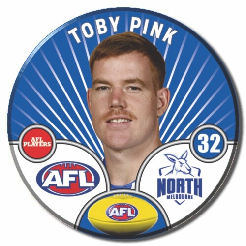 North Melbourne Kangaroos 2026 Player Pin Badge - PINK