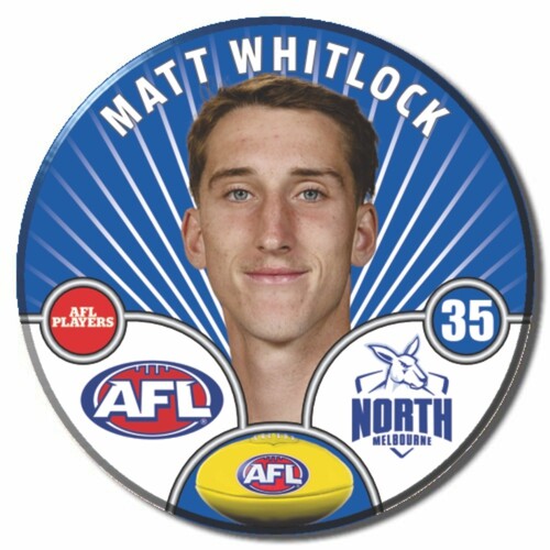 North Melbourne Kangaroos 2026 Player Pin Badge - WHITLOCK